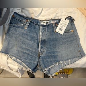 Re/Done Levi’s denim shorts